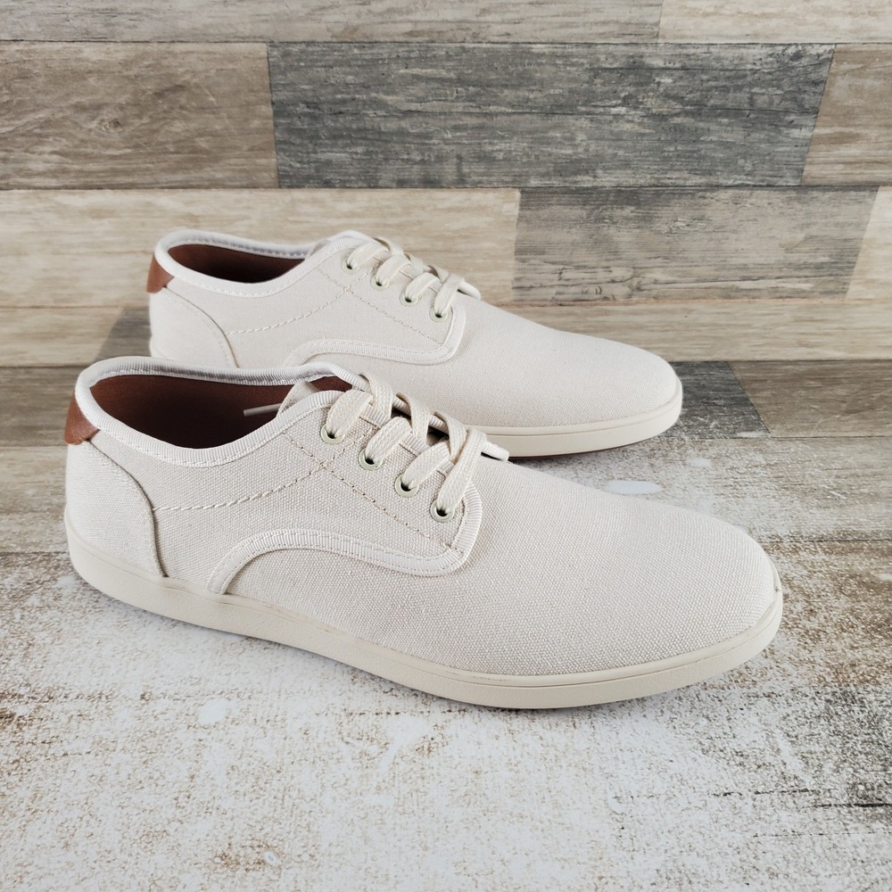 Steve Madden Fenta Mens Shoes Sz 9 Running Cream Comfort Lace Up Sneakers
